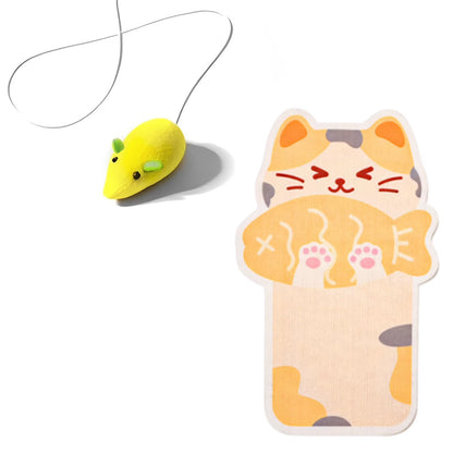 Transform Your Home with Our Self-Adhesive Wall Mounted Cat Scratching Mats - Stylish Cat Shape Felt Scratch Pads for Furniture Protection and Fun!